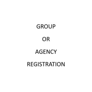 Group or Agency Registration