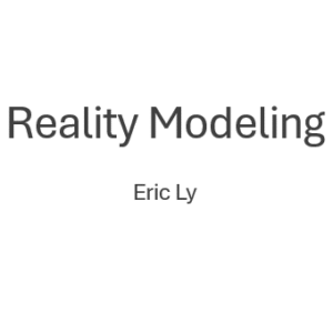 Lecture: <br>Introduction to reality Modeling